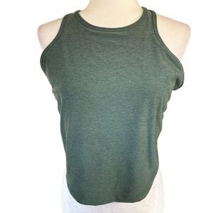 Women's Green Sleeveless Top